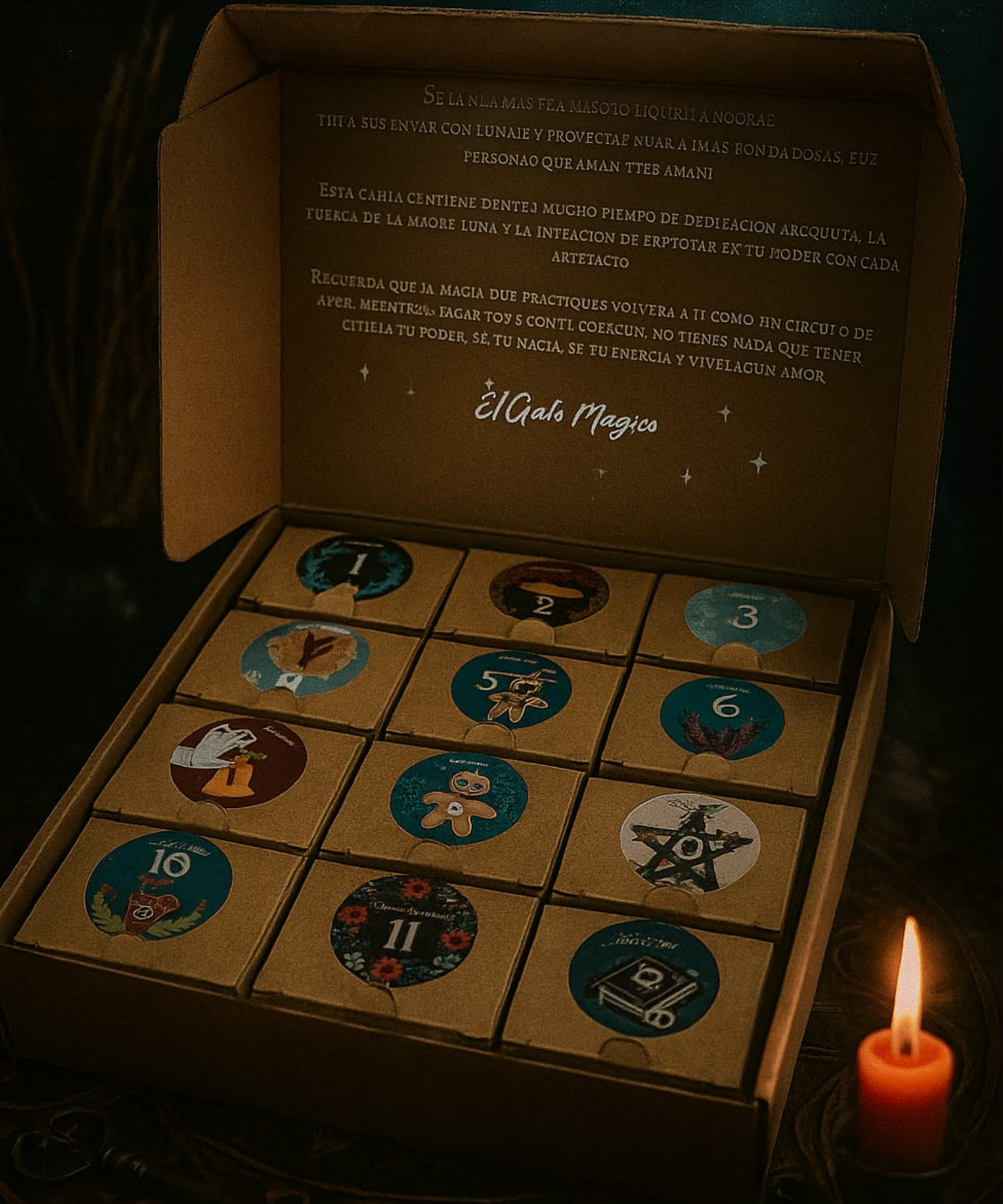 Un calendario de adviento brujil