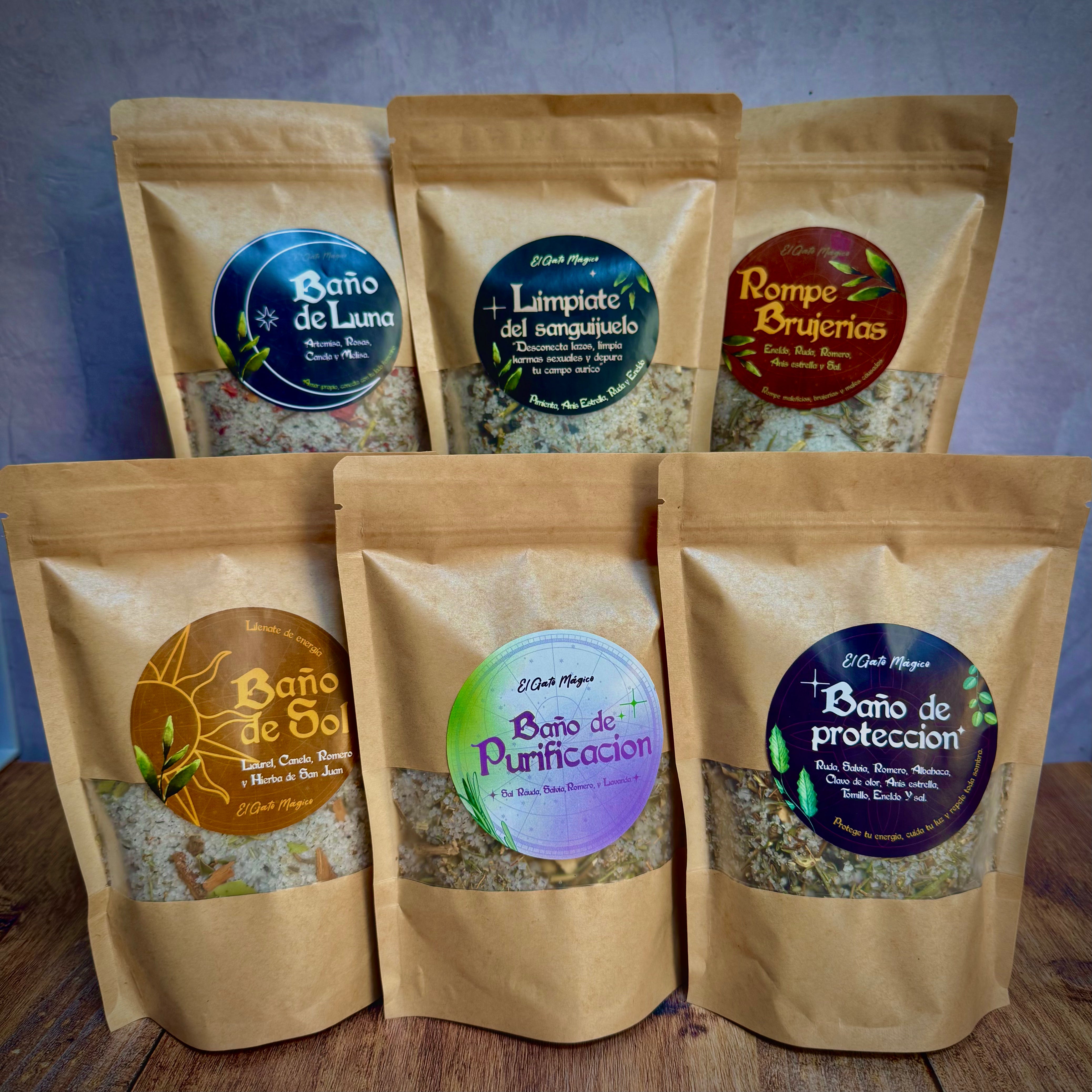 Kit de baños herbales