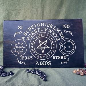 Ouija Negra Baphomet de Madera